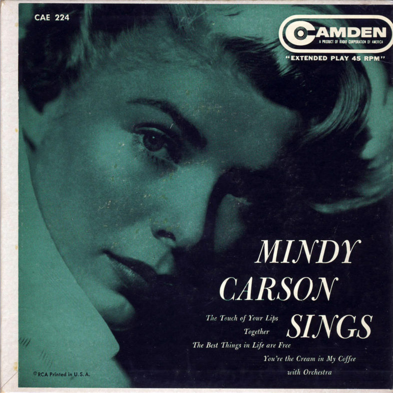 Mindy Carson Sings Camden CAE224-1